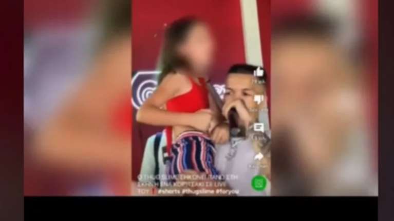 Σάλος με τον τράπερ Thug Slime: Κρατά αγκαλιά 10χρονη και τραγουδούν &quot;της αρέσουν οι εγκληματίες...&quot; [βίντεο]