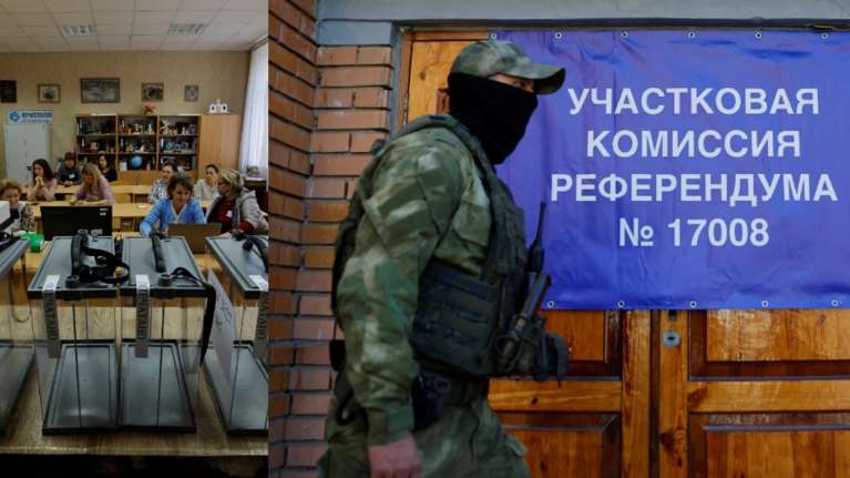 Πόλεμος στην Ουκρανία: Ξεκίνησαν τα ψευτοδημοψηφίσματα στις περιοχές υπό ρωσική κατοχή - Κάλπη... πόρτα πόρτα