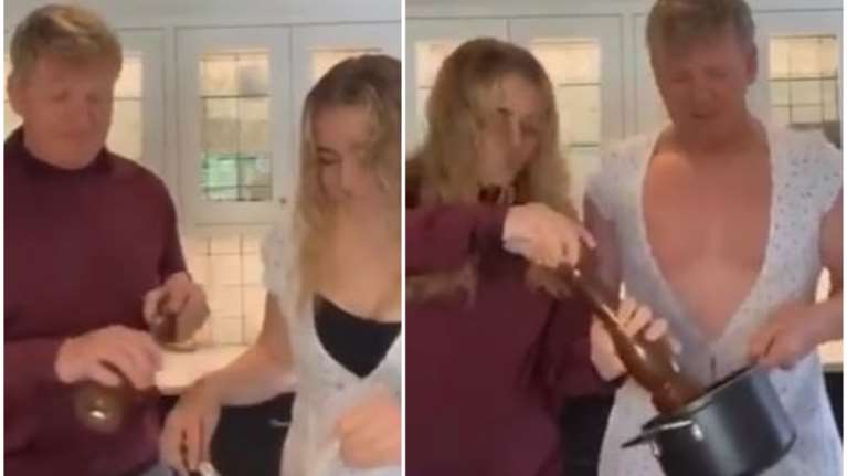 Γκόρντον Ράμσεϊ: Το απίθανο TikTock βίντεο με τη 18χρονη κόρη του - Φόρεσε τα ρούχα της [Βίντεο]