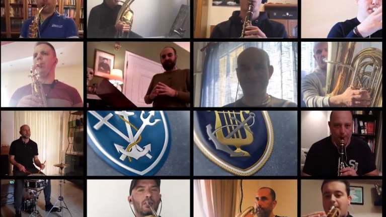 Η μπαντα του Πολεμικού Ναυτικού μένει σπίτι και μας εύχεται Καλή Ανάσταση [Βίντεο]