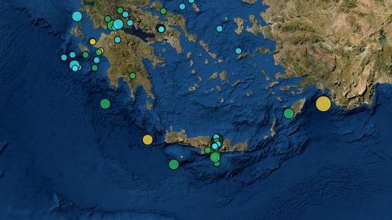 Ανησυχία στην Κρήτη: Τρεις σεισμικές δονήσεις μέσα σε 15 λεπτά ταρακούνησαν το Ηράκλειο