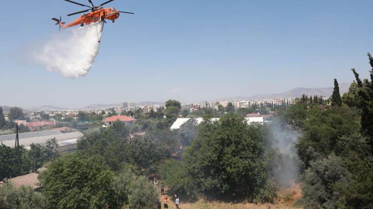 Φωτιά  στον Άγιο Ραφαήλ Σερρών: Επιχειρούν επίγειες και εναέριες δυνάμεις