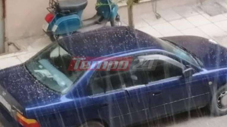 Ξεκίνησε το κύμα κακοκαιρίας: Σφοδρή χαλαζόπτωση στην Πάτρα [εικόνες - βίντεο]