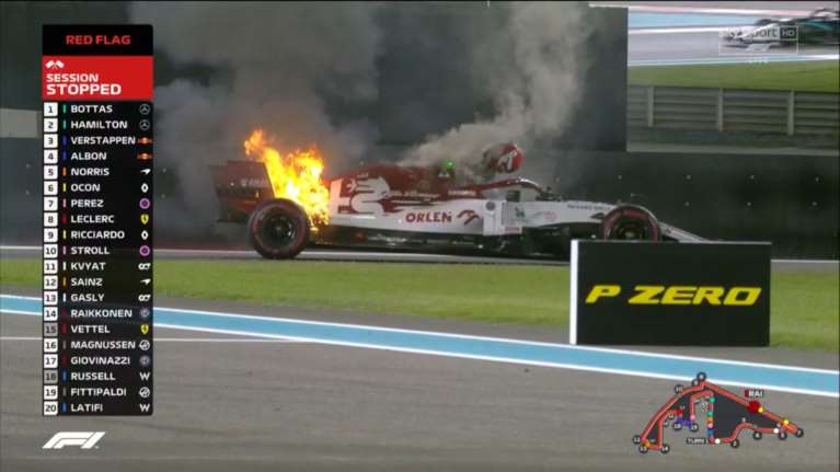 Νέο τρομακτικό ατύχημα στην F1: Στις φλόγες τυλίχθηκε το μονοθέσιο του Κίμι Ραϊκόνεν [Βίντεο-Εικόνες]