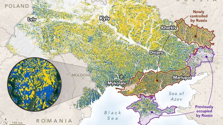 NASA:  Η Ρωσία ελέγχει το 22% της αγροτικής γης της Ουκρανίας - &quot;Ο σιτοβολώνας του κόσμου βρίσκεται σε πόλεμο&quot;
