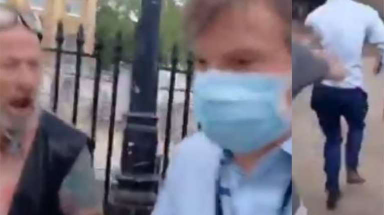 Βίντεο - σοκ: Αγριεμένος όχλος που διαμαρτύρεται για το lockdown κυνηγά δημοσιογράφο του BBC στη Ντάουνιγκ Στριτ