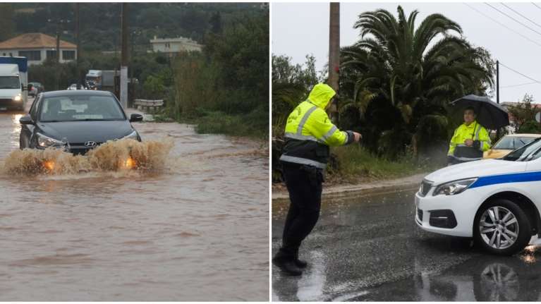 Μαίνεται η κακοκαιρία: Νέα μηνύματα &quot;112&quot; σε Δωδεκάνησα, Χίο, Σάμο και Ικαρία - Μετρούν τις πληγές σε Κυκλάδες - Κρήτη