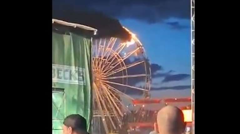 Γερμανία: Πυρκαγιά σε ρόδα λούνα παρκ κοντά στη Λειψία – Πάνω από 20 τραυματίες