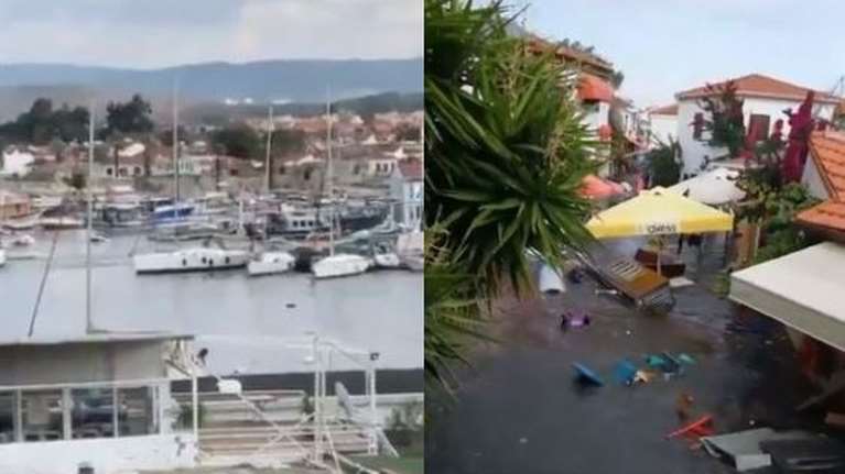 Σεισμός: Υποχώρηση της θάλασσας πριν το τσουνάμι στη Σμύρνη της Τουρκίας - Τρομερές εικόνες [Βίντεο]