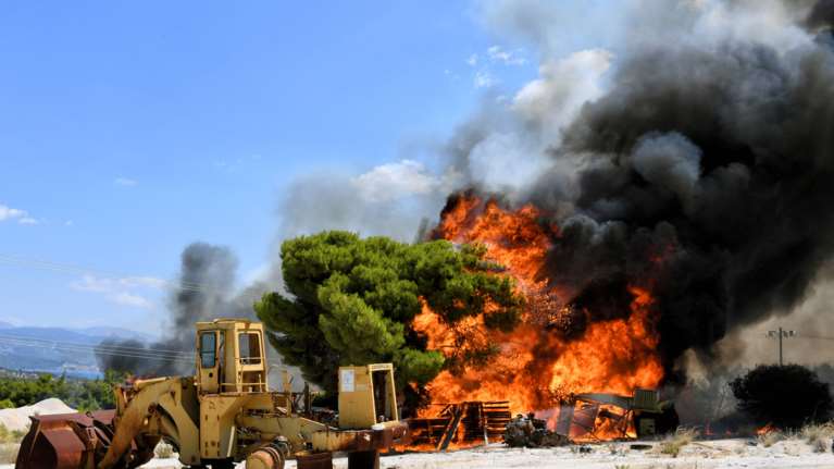 Φωτιά στις Κεχριές: Συγκλονίζουν οι εικόνες από το μέτωπο με την πύρινη λαίλαπα [Εικόνες]