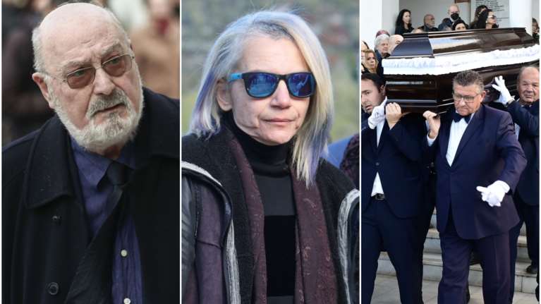 Κώστας Γεωργουσόπουλος: Απαρηγόρητη η κόρη του - Συγκίνηση στο τελευταίο αντίο, ποιοι έδωσαν το παρών [εικόνες]