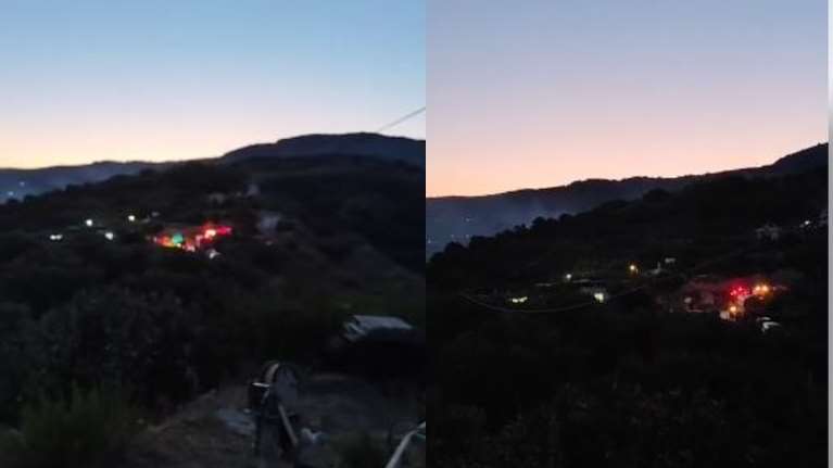 Πολύ καλύτερη η εικόνα της φωτιάς στα Χανιά - Ξεκίνησε από ΙΧ αυτοκίνητο που τυλίχθηκε στις φλόγες