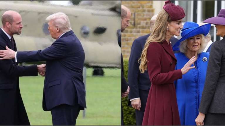 Τραμπ και Μελάνια έσπασαν το πρωτόκολλο με το που πάτησαν στο γρασίδι του Γουίνδσορ: Τα σφάλματα του προεδρικού ζεύγους