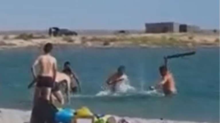 Κτηνωδία στο Καζακστάν: Τουρίστες ξυλοκοπούν φώκια για να βγάλουν τα παιδιά φωτογραφίες