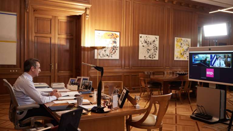 Μητσοτάκης σε πρόεδρο Βρετανικών Βιομηχανιών: "Δεν θα υπάρξει άλλο lockdown" - "Διαφορετική χώρα η Ελλάδα του 2021"