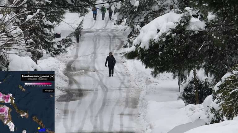 Ξαναχτυπά η κακοκαιρία Barbara: Νέα χιόνια από το βράδυ στην Αττική - Ο χάρτης με τις περιοχές που θα σαρώσει ο χιονιάς
