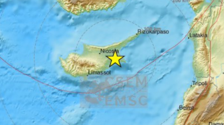 Ισχυρός σεισμός 5,4 Ρίχτερ ταρακούνησε την Κύπρο