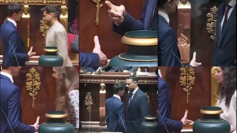 Το απόλυτο σνομπάρισμα σε βουλευτή της Λεπέν: Κανείς δεν του έδωσε το χέρι του -Έκαναν ακόμα και "πέτρα, ψαλίδι, χαρτί"