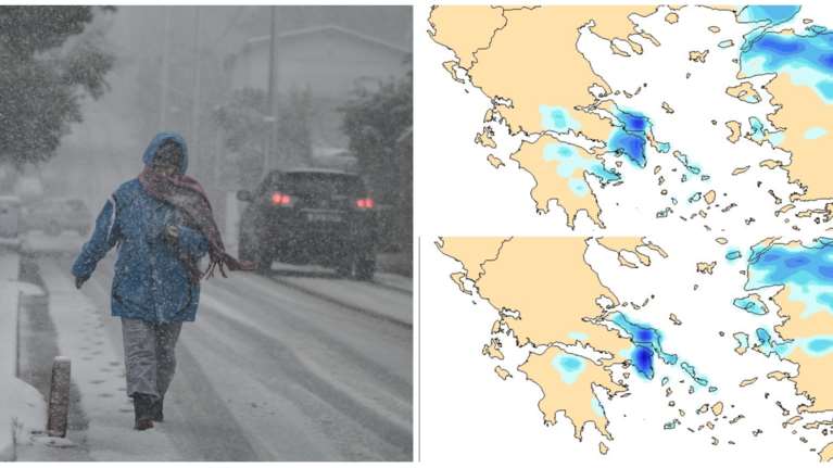 Κακοκαιρία Barbara - Nέα πρόγνωση Μαρουσάκη: Μεγάλος όγκος χιονιού από τα ξημερώματα στο μεγαλύτερο τμήμα της  Αττικής