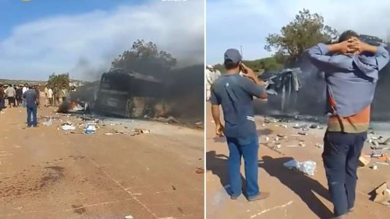 Λιβύη: Μαρτυρίες ότι οι πέντε Έλληνες μπροστά απανθρακώθηκαν - Οδηγός και συνταγματάρχης εκτινάχθηκαν από το παρμπρίζ