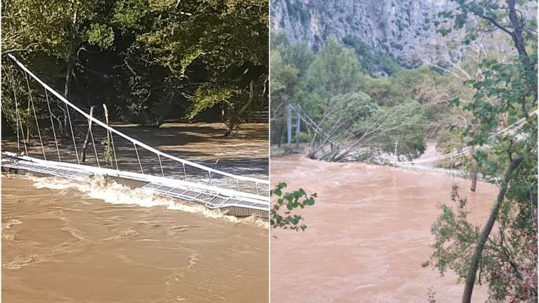 Κακοκαιρία Daniel: Δεν άντεξε η ιστορική γέφυρα του Πηνειού στα Τέμπη - Γιατί χτίστηκε το εκκλησάκι της Αγίας Παρασκευής