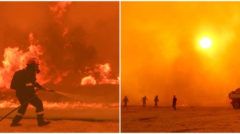 Χωρίς ενεργό μέτωπο αλλά με αναζωπυρώσεις η φωτιά στην Αττική