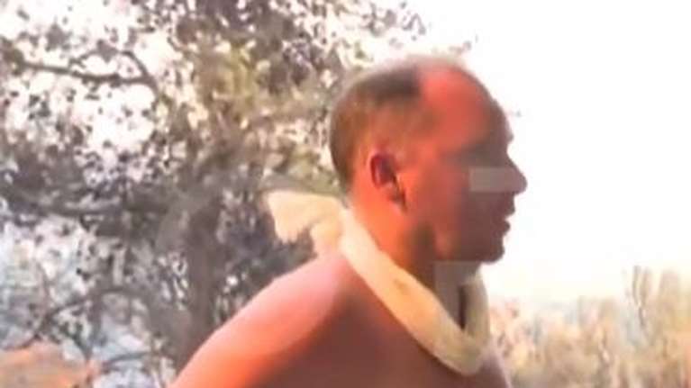 Φωτιά Μάνδρα - Κάτοικος λύγισε βλέποντας το καμένο σπίτι του: &quot;Στόχος μου ήταν να φύγουν τα παιδιά μου&quot;