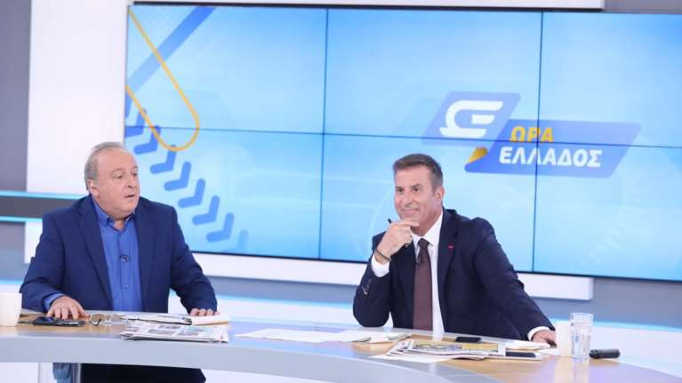Πρεμιέρα στο ΟΡΕΝ για τον Δημήτρη Καμπουράκη &amp; τον Παναγιώτη Στάθη - Όσα είπαν στην έναρξη της εκπομπής &quot;Ώρα Ελλάδος&quot;