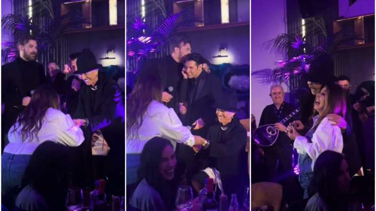 Ο Λάκης Γαβαλάς έκανε πρόταση γάμου στην Άντζελα Δημητρίου επί σκηνής, για να τρολάρει τον Γιώργο Σαμπάνη