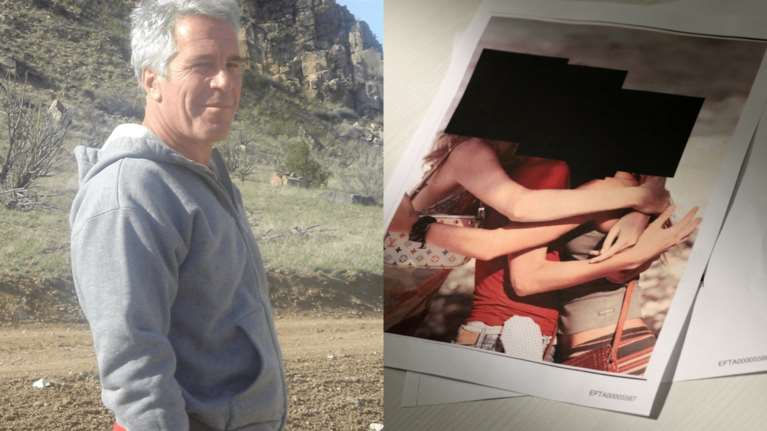 Αρχεία Έπσταιν: Ανατριχιαστικές φωτογραφίες τον δείχνουν να αγκαλιάζει ανήλικες στην πολυτελή του έπαυλη [εικόνες]