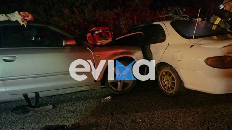 Θανατηφόρο τροχαίο στην Εύβοια: Ενας 40χρονος νεκρός και τέσσερις τραυματίες