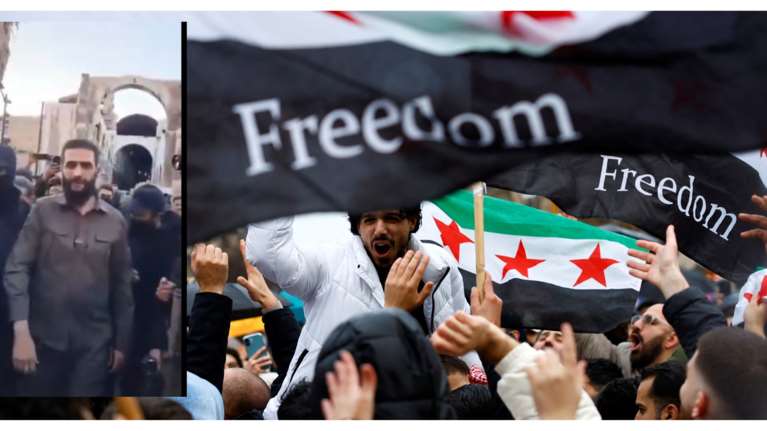 Συρία - Προσκύνησε ο αλ Τζολάνι φτάνοντας στη Δαμασκό - &quot;Το μέλλον είναι δικό μας&quot;:  Η πρώτη δήλωση του ηγέτη των τζιχαντιστών