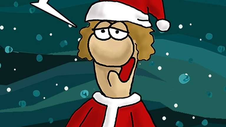 Αρκάς: Το σκίτσο του για τα Χριστούγεννα - Λιτό και σαφές [εικόνα]