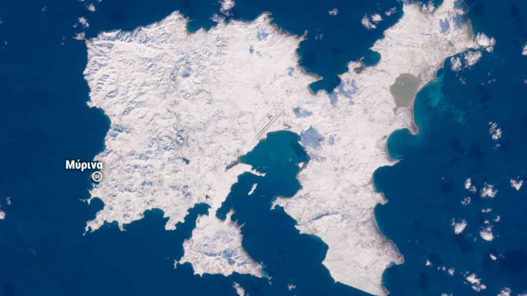 Εντυπωσιακή φωτογραφία της Λήμνου που θυμίζει... Αρκτικό Κύκλο - Καλυμμένη 100% με χιόνι