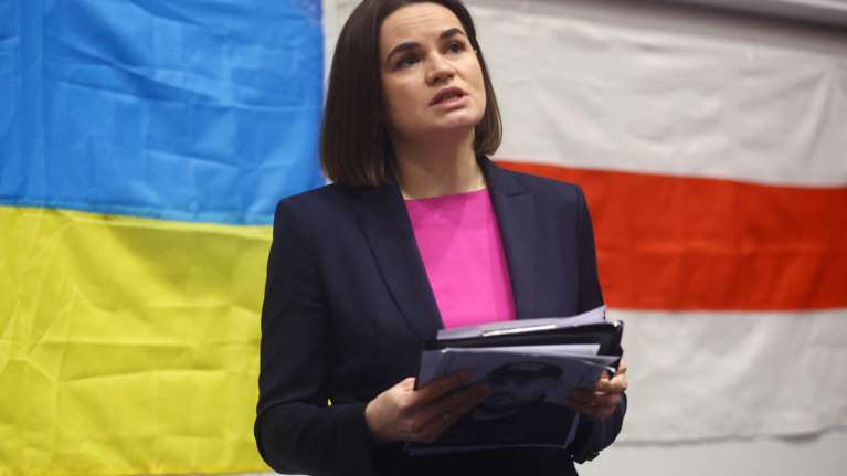 Η Τιχανόφσκαγια προτρέπει τους στρατιώτες της Λευκορωσίας να μην επιτεθούν στην Ουκρανία