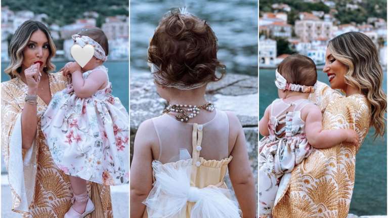 Η Αθηνά Οικονομάκου έγινε νονά: Το χρυσό κιμονό με το κρόσσι, τα δύο βαφτιστικά και η super στιλάτη κόρη της Σιέννα