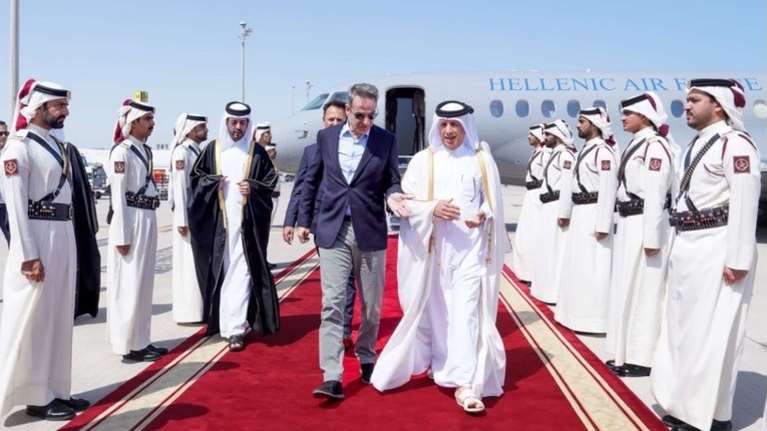 Στο Κατάρ ο Κυριάκος Μητσοτάκης -Θα έχει συνάντηση με τον Σεΐχη Αλ Θάνι