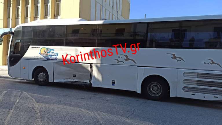 Τροχαίο στο Βραχάτι: Σφοδρή σύγκρουση δύο Ι.Χ και λεωφορείου στην παλαιά Εθνική Οδό [Εικόνες]