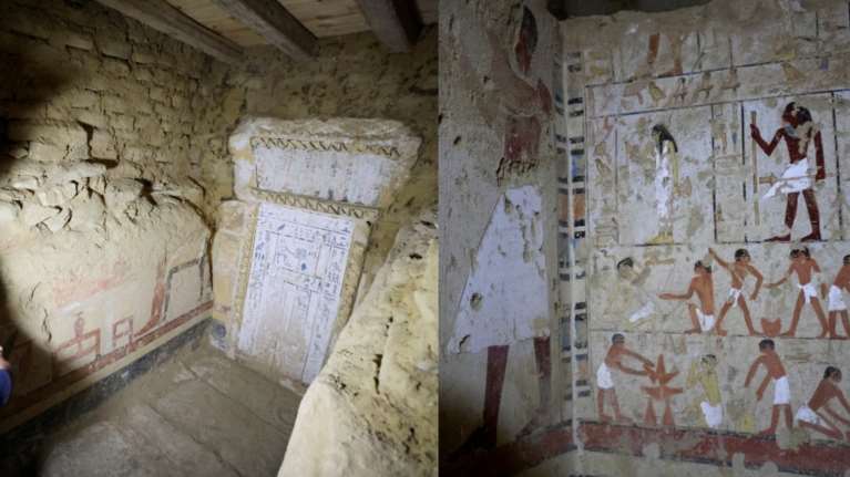 Ανακάλυψη-ορόσημο στην Αίγυπτο: Βρήκαν τέσσερις τάφους των Φαραώ και μια μούμια 4.300 ετών καλυμμένη με χρυσό [Εικόνες]