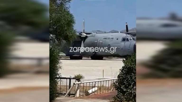 Ελληνογαλλική άσκηση: Η στιγμή που τα γαλλικά πολεμικά αεροσκάφη προσγειώνονται στα Χανιά [Βίντεο]