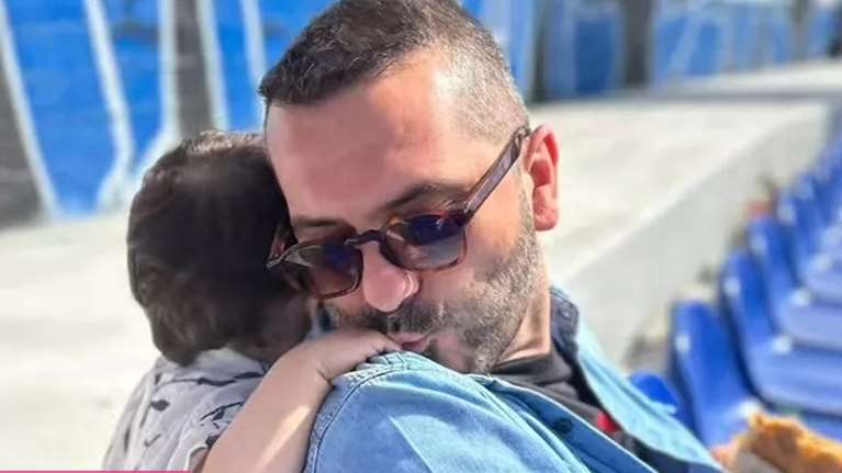 Όσο η Χρύσα Μιχαλοπούλου λείπει ο Λεωνίδας Κουτσόπουλος πήρε τον γιο του στα γυρίσματα της &quot;Φάρμας&quot;