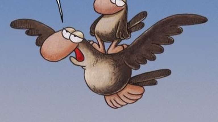 Αρκάς: Καλημέρα με τον μπαμπά και τον γιο σπουργίτη [εικόνα]