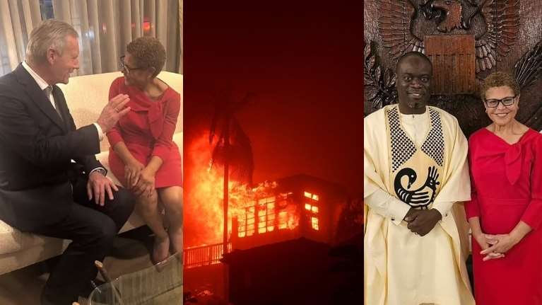 Η δήμαρχος του Λος Άντζελες ήταν σε κοκτέιλ πάρτι στην Γκάνα όταν ξέσπασαν οι καταστροφικές πυρκαγιές - Διέγραψαν τις φωτογραφίες