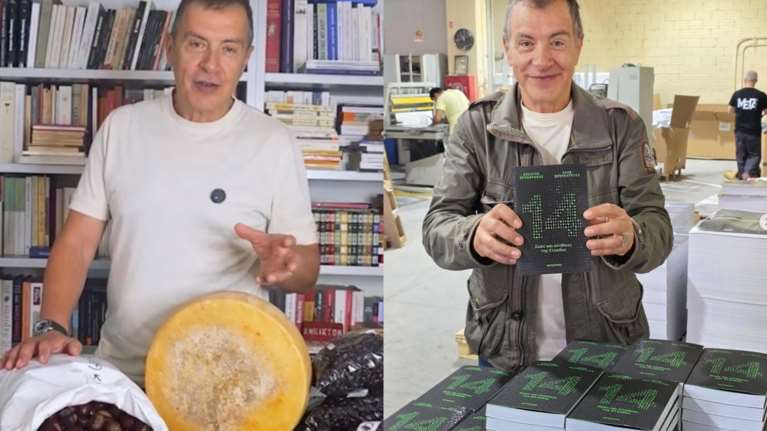 Ο Σταύρος Θεοδωράκης παρουσιάζει το βιβλίο του με... τσικουδιές, γραβιέρα και κάστανα [βίντεο]