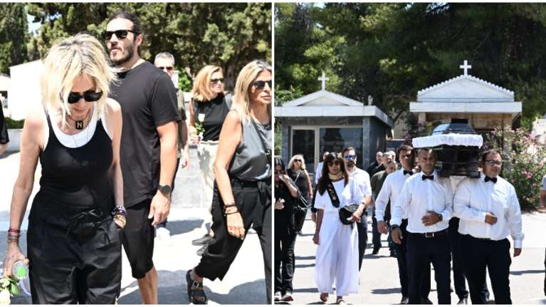 Συγκίνηση στο τελευταίο αντίο στη Γιώτα Γιάννα - Συντετριμμένη η Αννα Βίσση - Ποιοι έδωσαν το παρών [εικόνες]