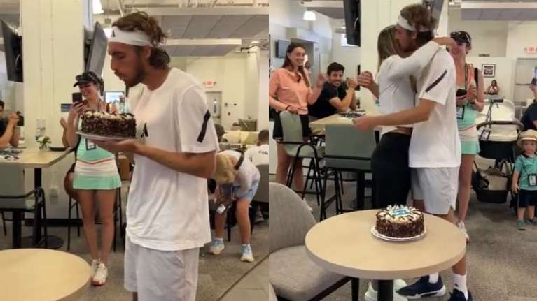 Γενέθλια για τον Στέφανο Τσιτσιπά μαζί με τη μητέρα του και την Μπαντόσα, αλλά χωρίς τον πατέρα του