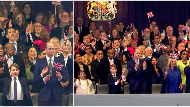 Παύλος - Μαρί Σαντάλ: Τρελό κέφι στη συναυλία για τη στέψη πίσω από τον Γουίλιαμ και την Καμίλα