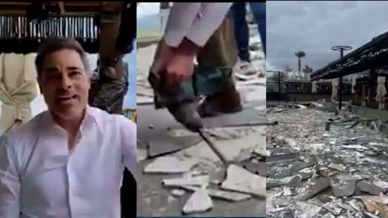 Άλιμος: Ο δήμαρχος άρπαξε το κομπρεσέρ και έσπασε πλακάκια γνωστού bar- &quot;Λευτεριά στον δημόσιο χώρο&quot; [Βίντεο]