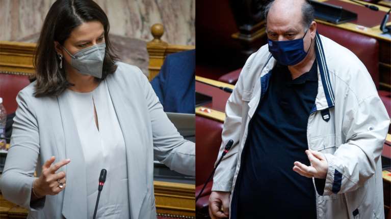 Βουλή: "Χτύπημα κάτω από τη μέση" του Φίλη στην Κεραμέως με αναφορές στα παιδιά της - Η αντίδραση της υπουργού