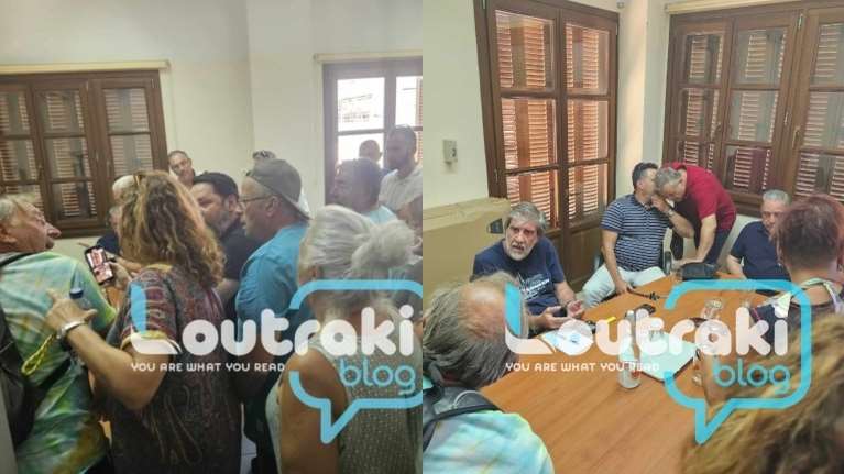 Αγανακτισμένοι πολίτες &quot;μπούκαραν&quot; στη ΔΕΥΑ Λουτρακίου - Εν μέσω καύσωνα έχουν μείνει χωρίς νερό